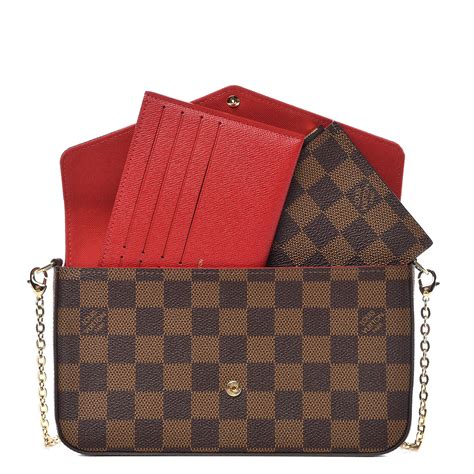 louis vuitton felicie pochette wallet on chain in damier ebene canvas|pochette felicie reddit.